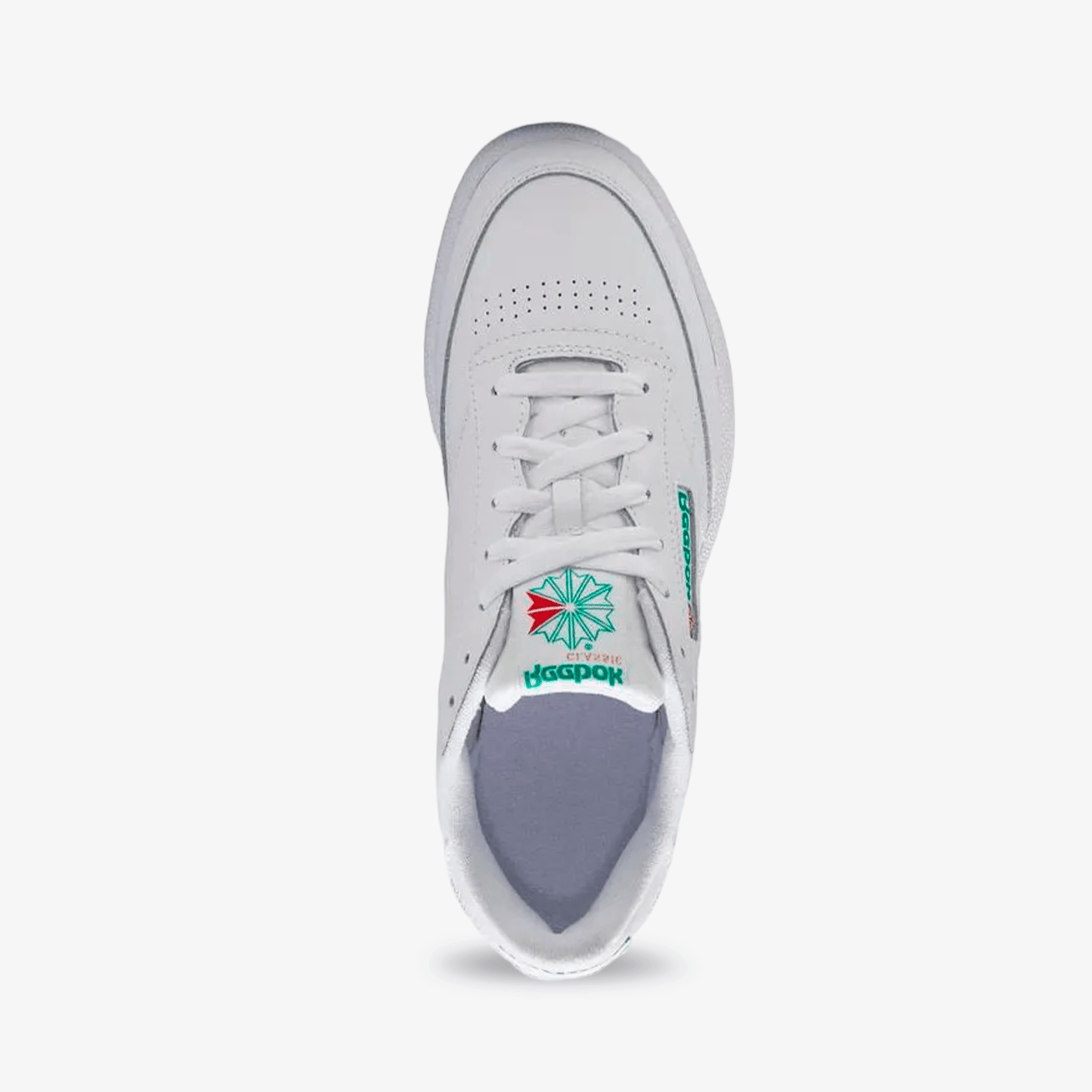 Tenis Reebok Club C 85 Hombre Blanco Verde