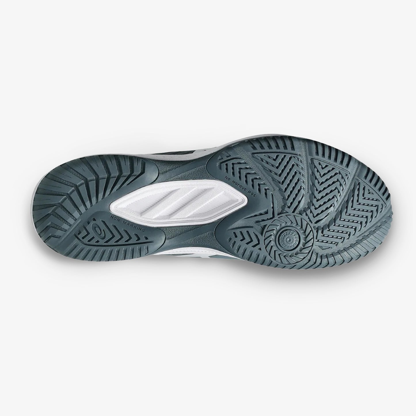 Tenis Asics Court Slide 4 Hombre Azul Blanco