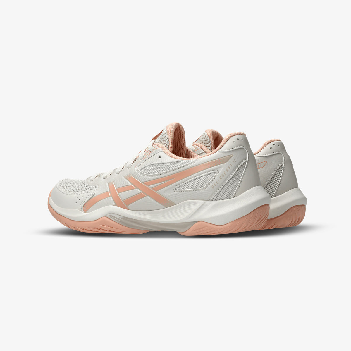 Tenis Asics Gel-Rocket 12 Mujer Beige Rosa