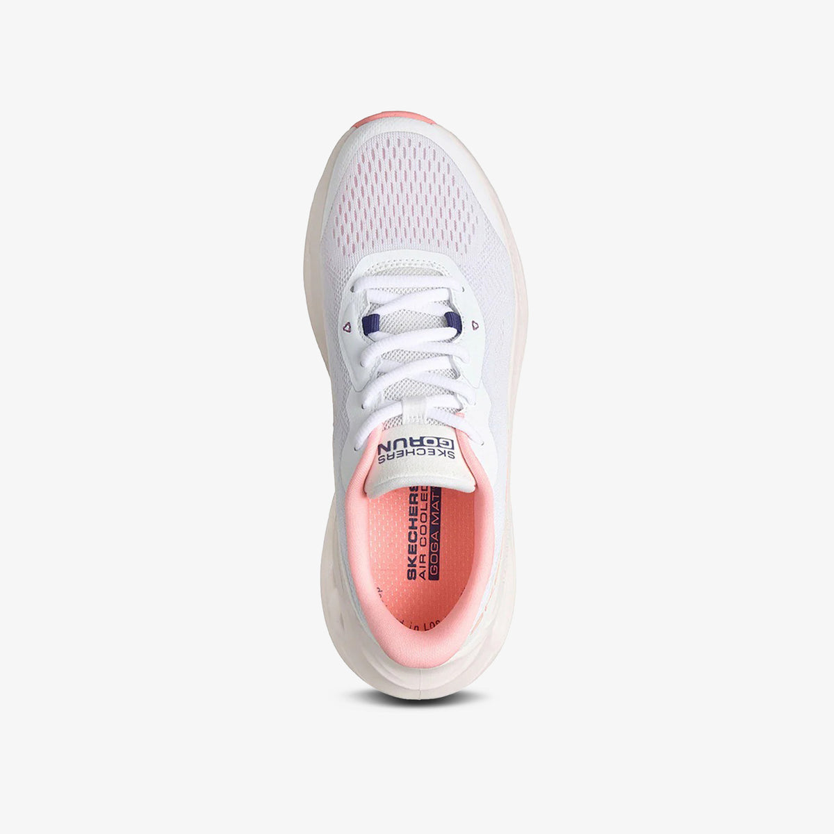 Tenis Skechers Max Cushioning Glide Mujer Blanco Rosa