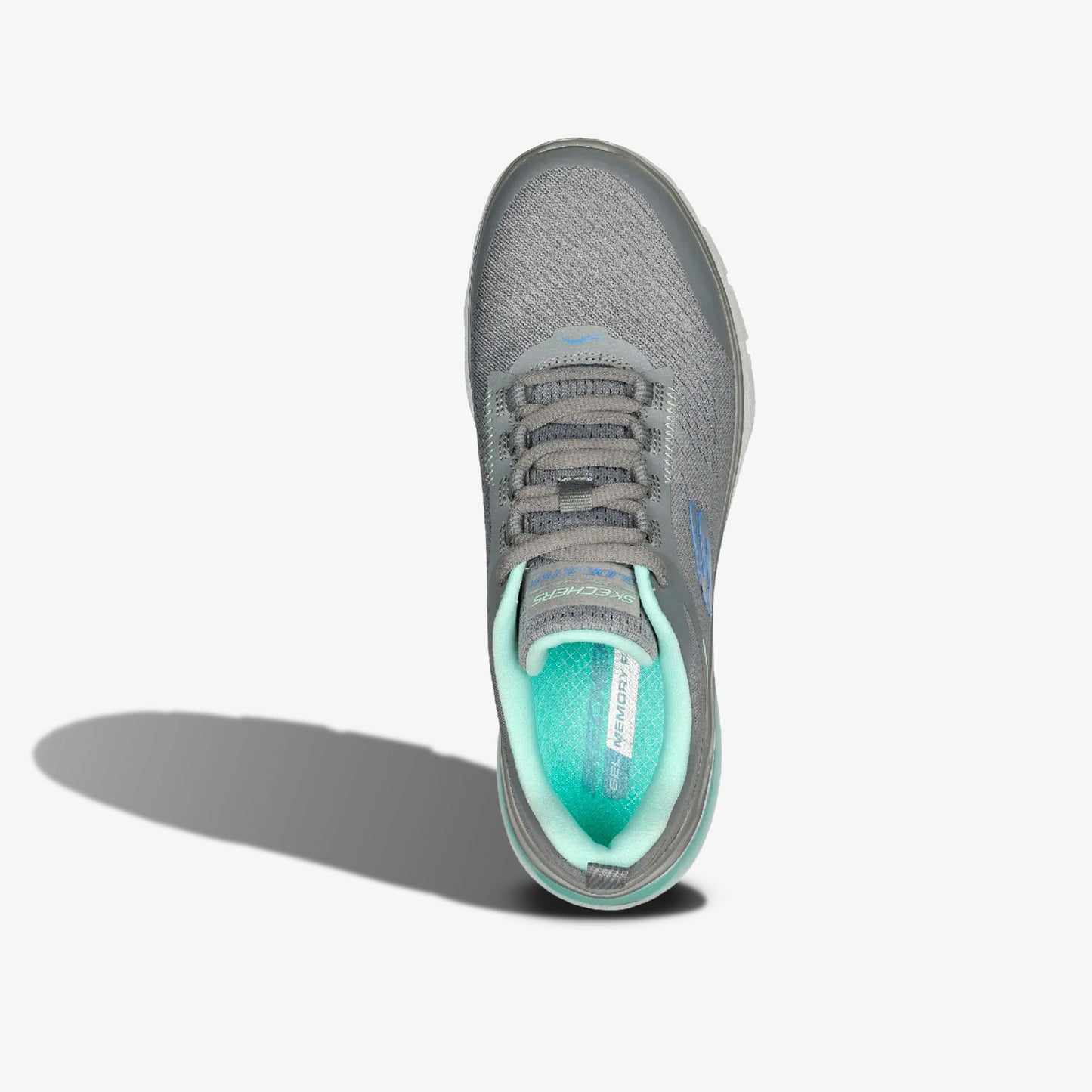 Tenis Skechers Glide-Step Flex Air Mujer Gris Verde