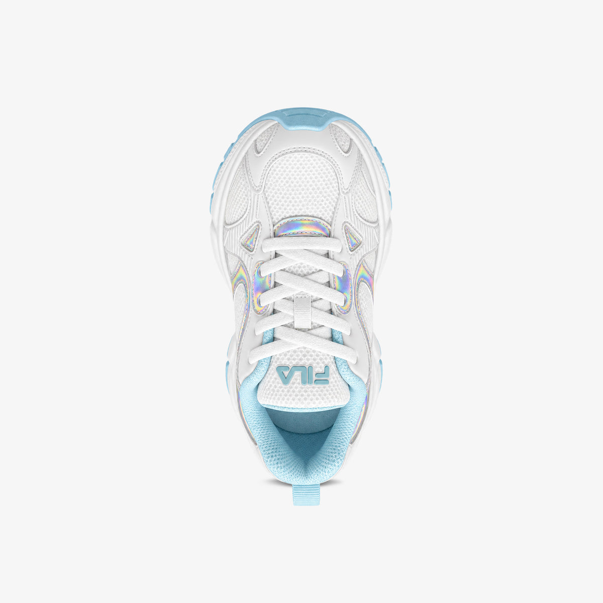 Tenis Fila Blys Niña Blanco Azul Claro