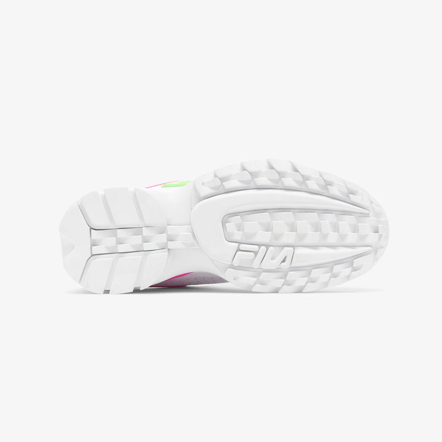 Tenis Fila Disruptor II Mujer Blanco Rosa