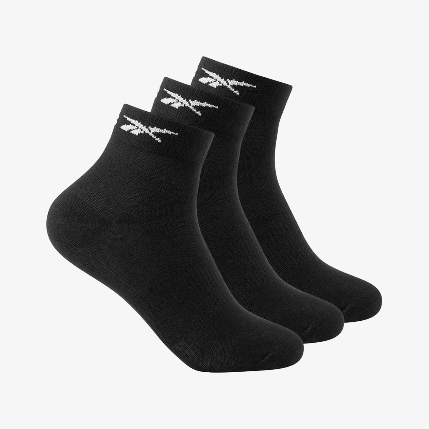 Medias Reebok 3P Core Ankle Quarter Unisex Negro