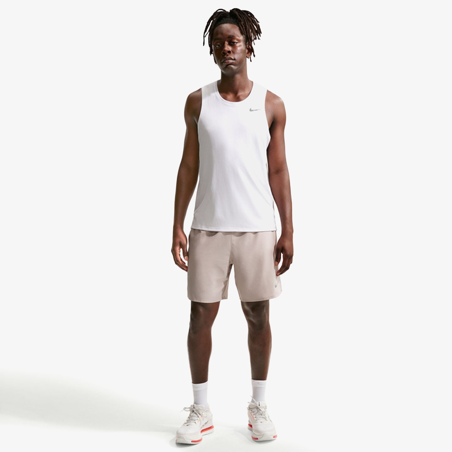 Pantaloneta Nike Challenger 7Ul Hombre Gris