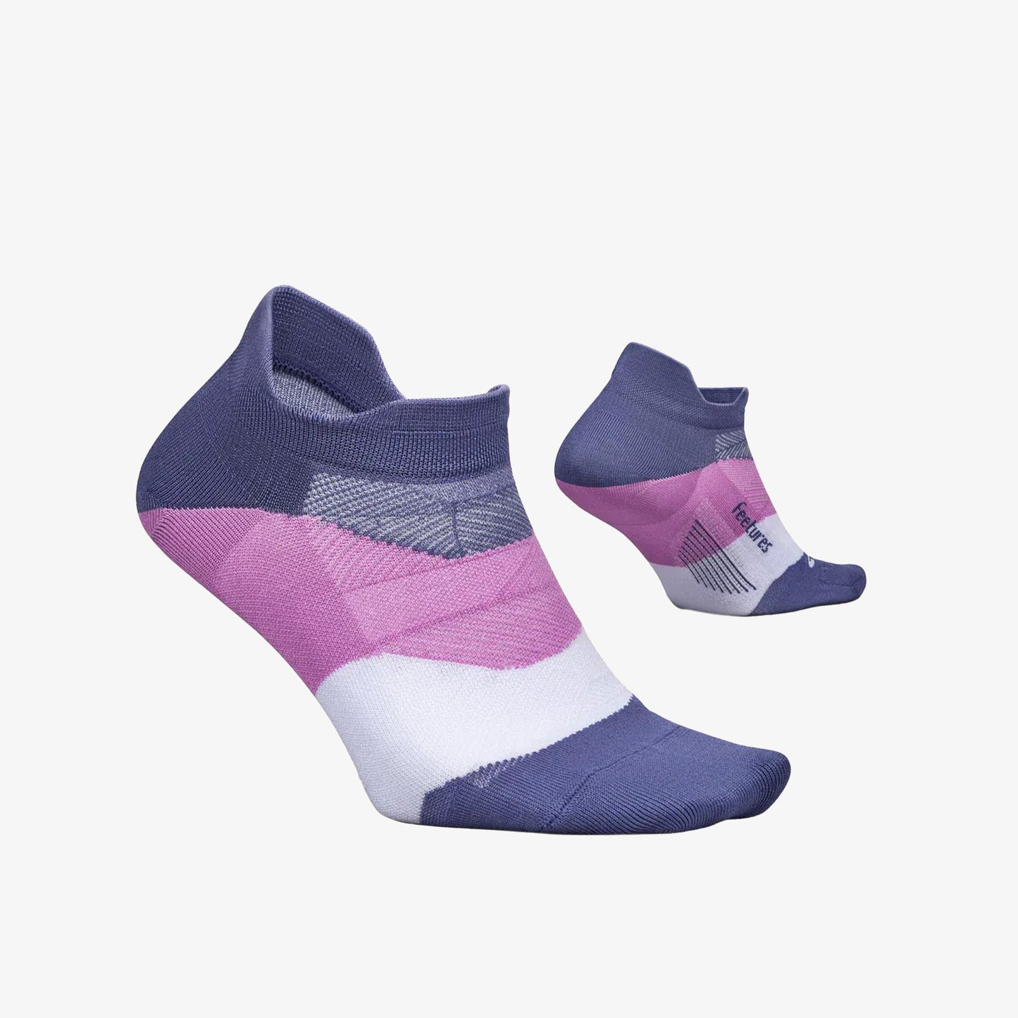 Medias Feetures Elite Ultra Light Low Cut Unisex Morado Rosado