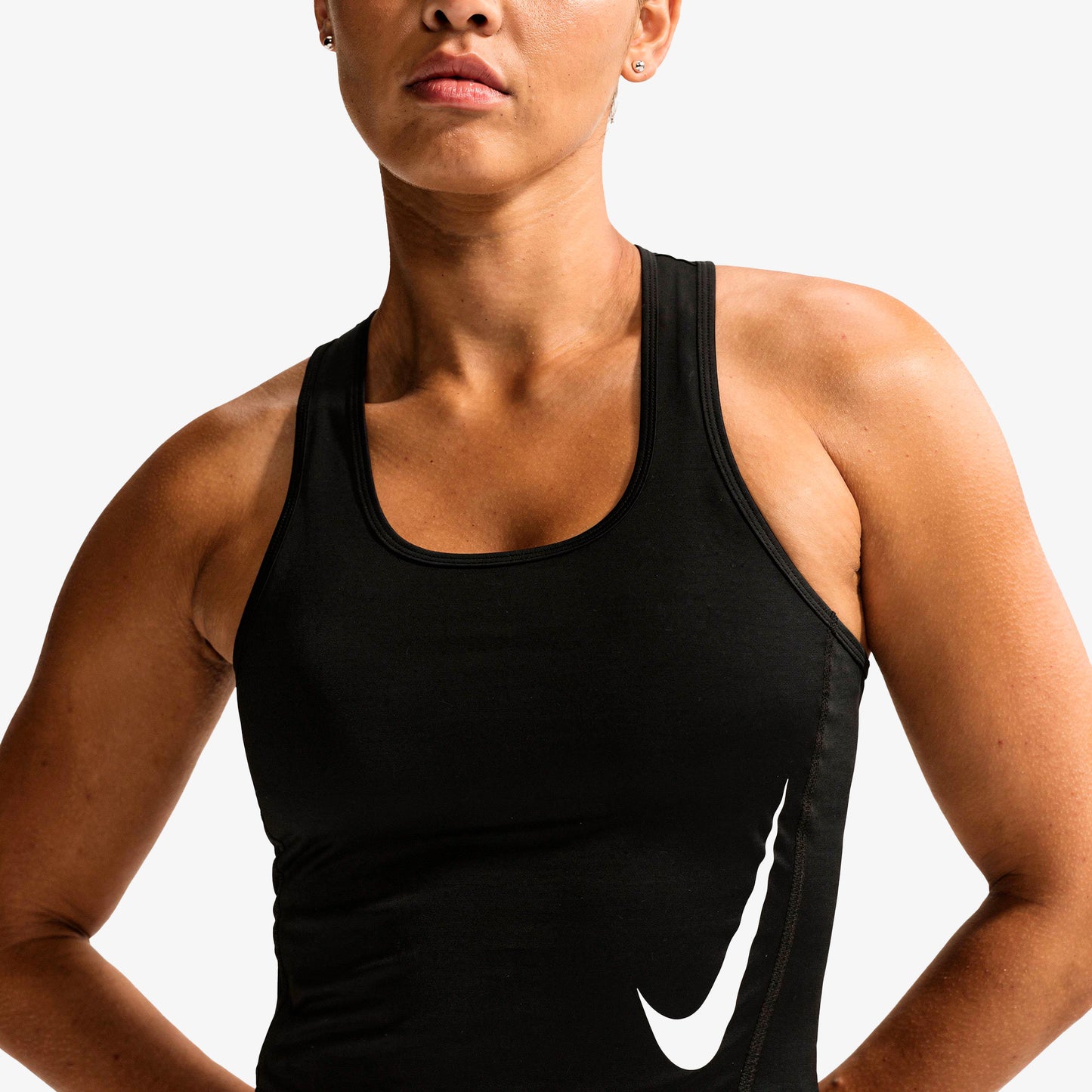 Camiseta Nike Tempo Swoosh Mujer Negro