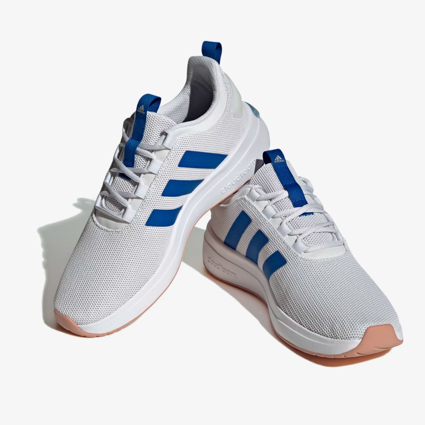 Tenis Adidas Racer TR23 Hombre Blanco Azul Amarillo