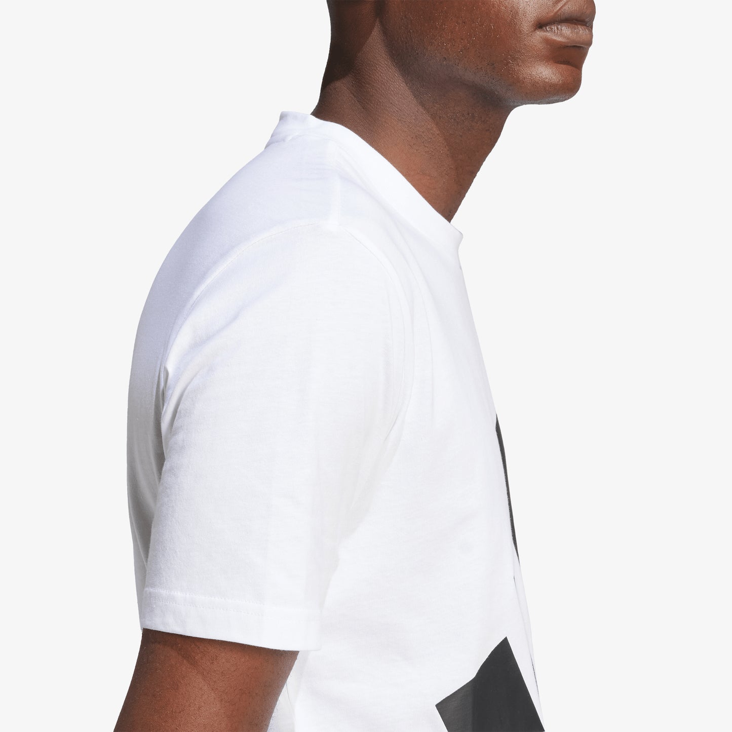 Camiseta Adidas Essentials Logo Grande Hombre Blanco