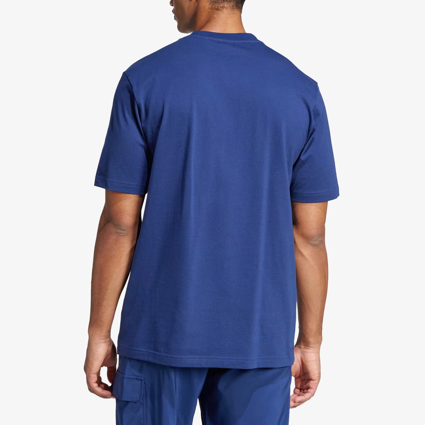 Camiseta Adidas Essentials Linear Single Jersey Hombre Azul