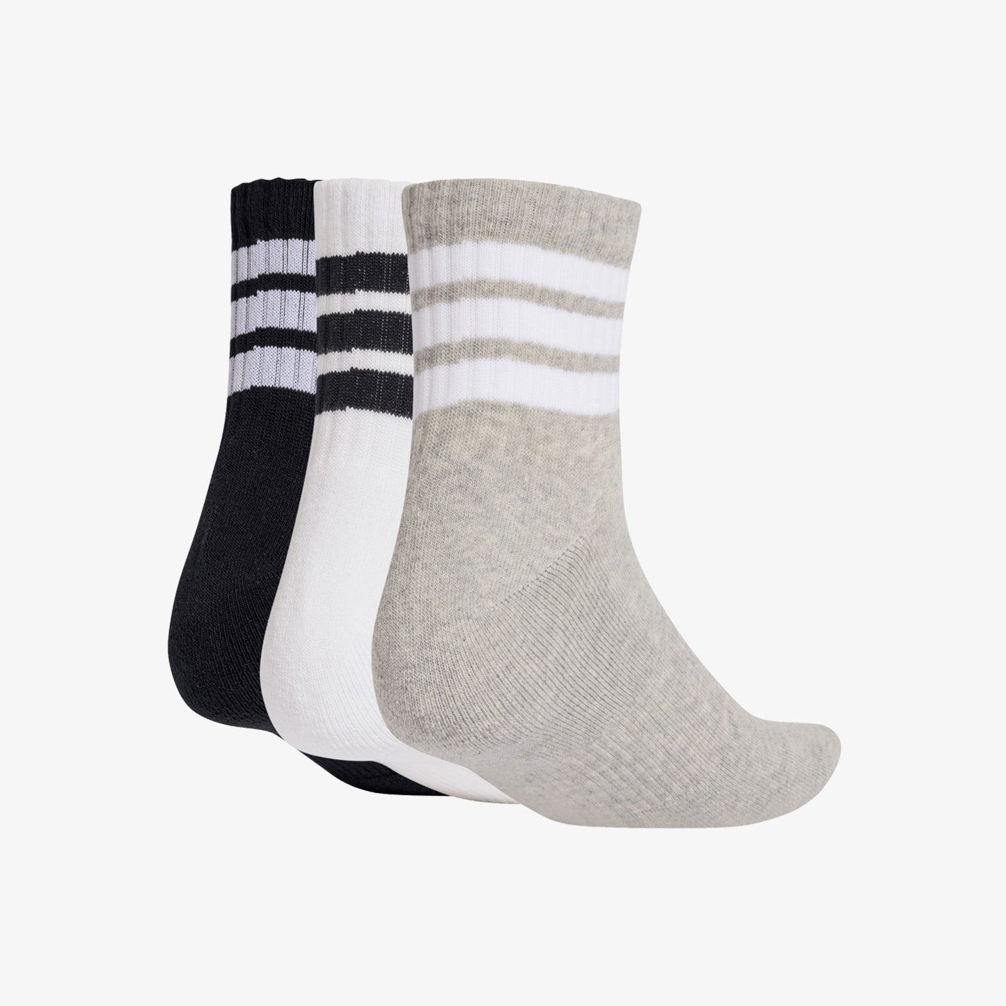 Medias Adidas Sportswear 3P Unisex Blanco Negro Gris