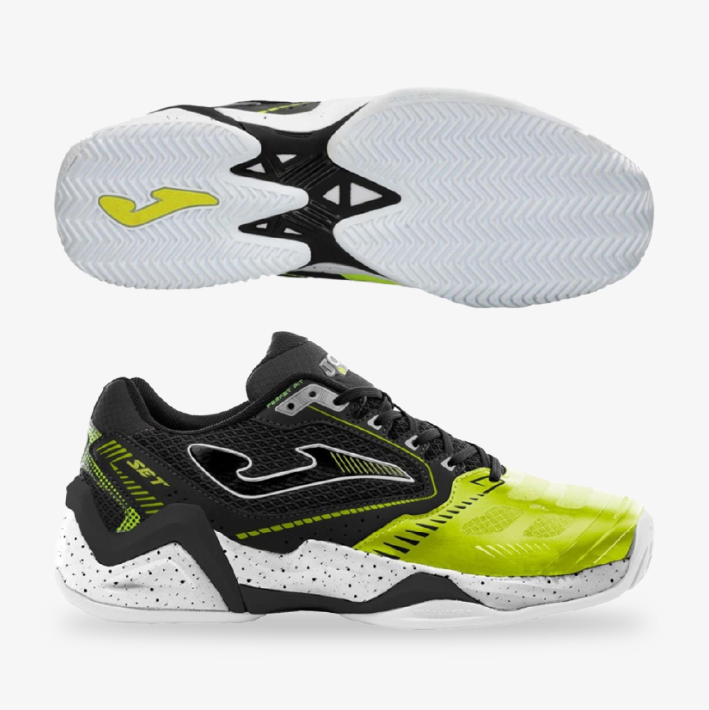 Tenis Joma Set 25 Clay Hombre Amarillo Negro