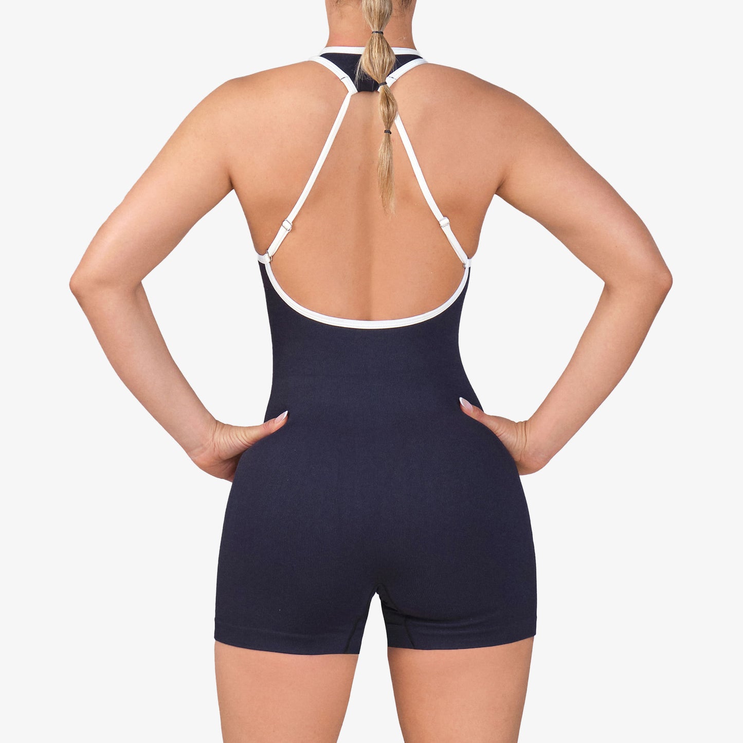 Enterizo Corto Wonder Feel Mujer Boreal Negro