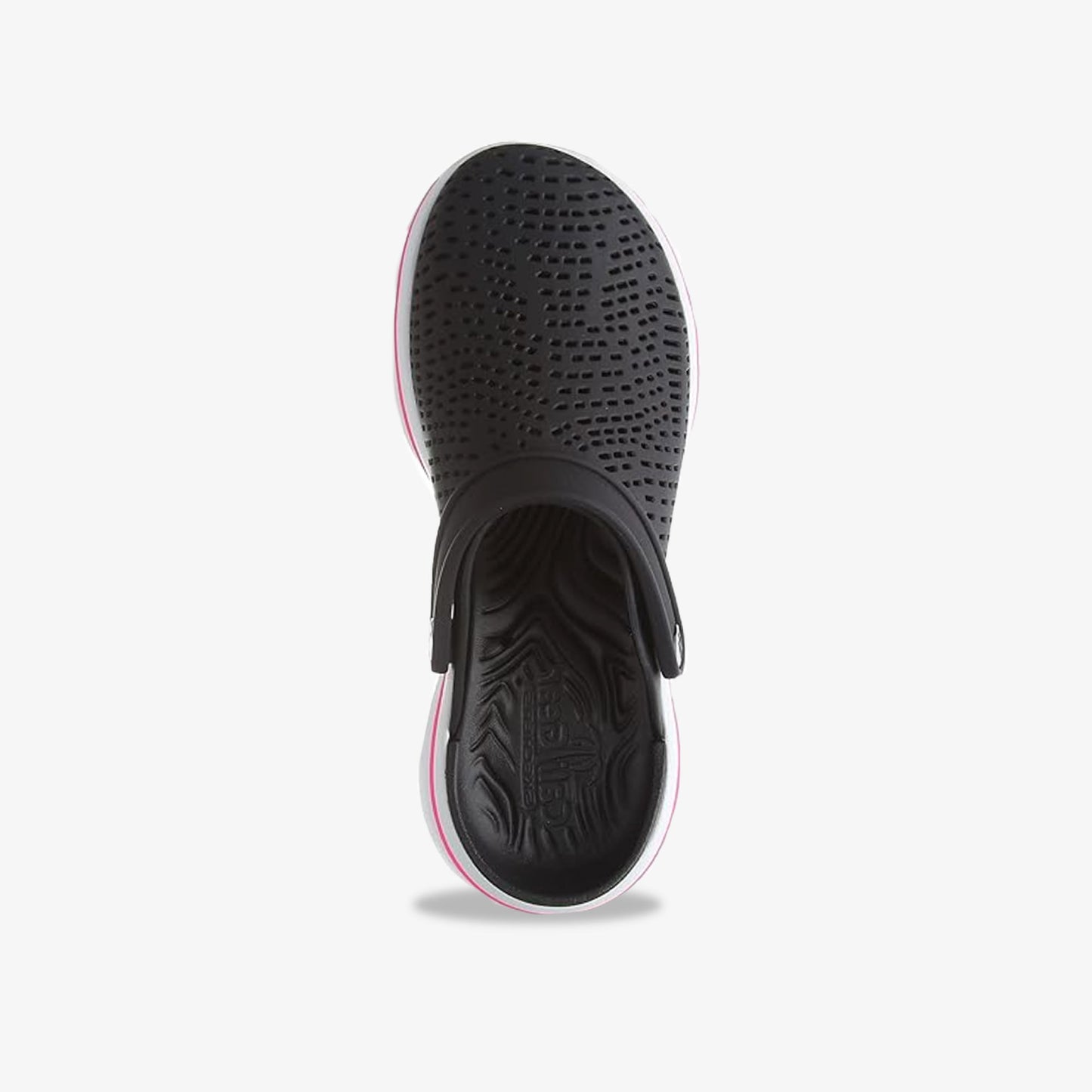 Suecos Skechers Go Walk 5 Mujer Negro Blanco Rosa