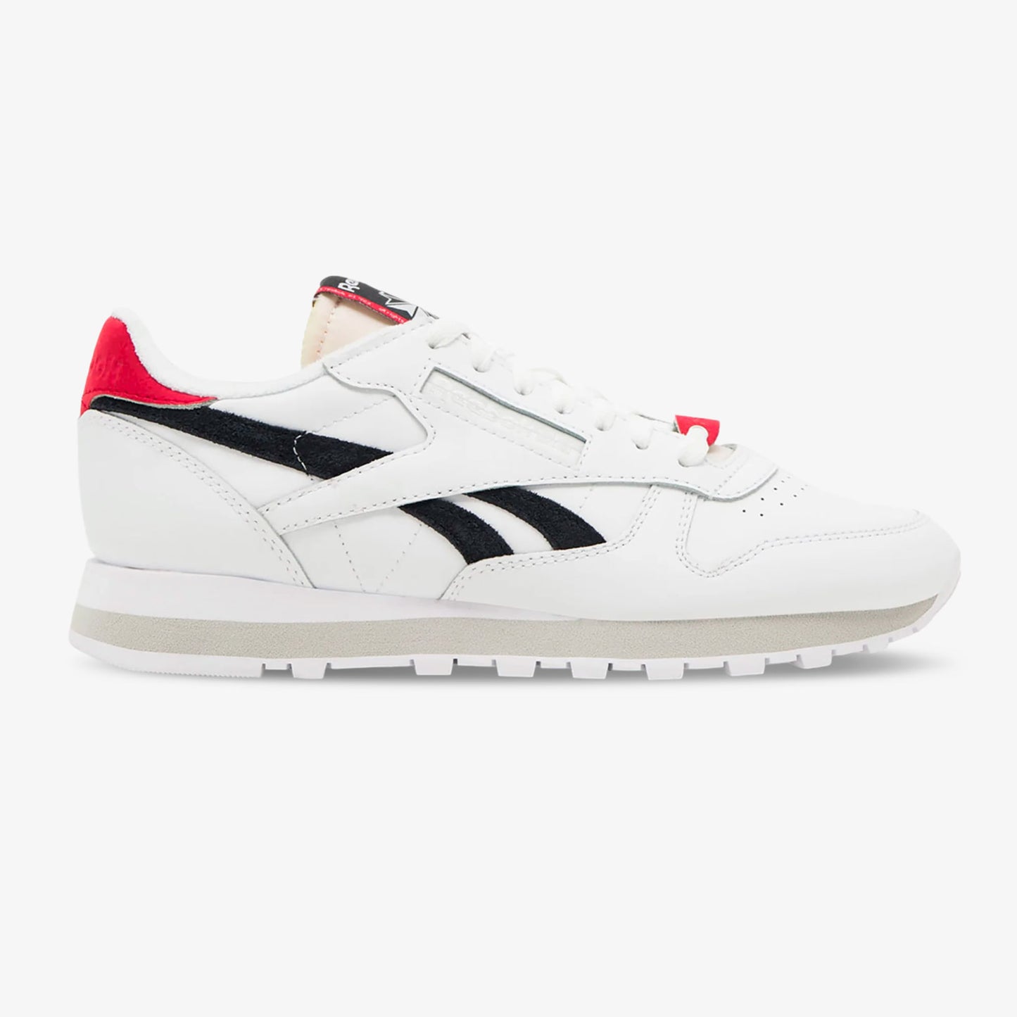 Tenis Reebok Classic Leather Hombre  Blanco Negro Fucsia
