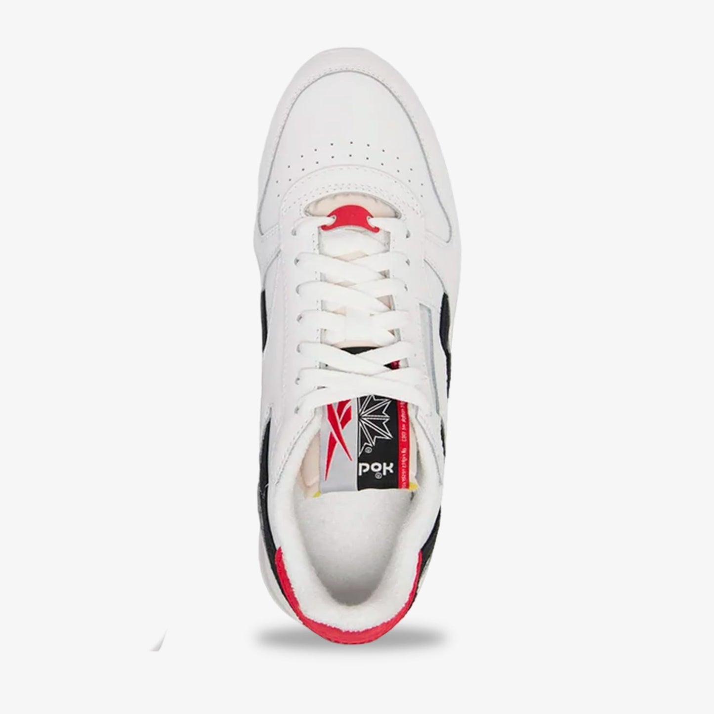 Tenis Reebok Classic Leather Hombre  Blanco Negro Fucsia