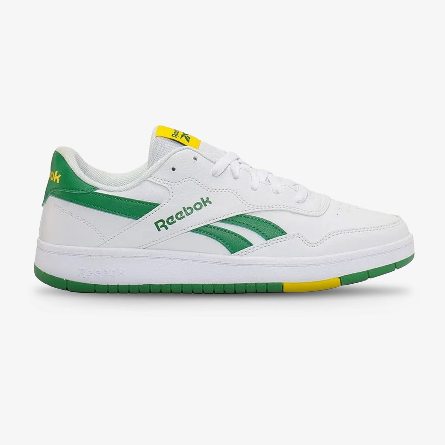 Tenis Reebok BB 1000 Unisex Blanco Verde Amarillo