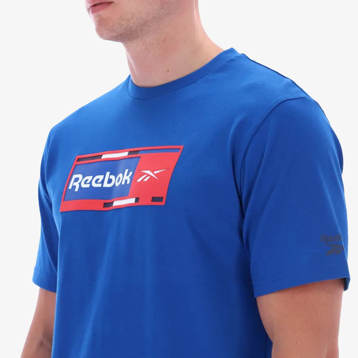 Camiseta Reebok Crewneck Tee Hombre Azul