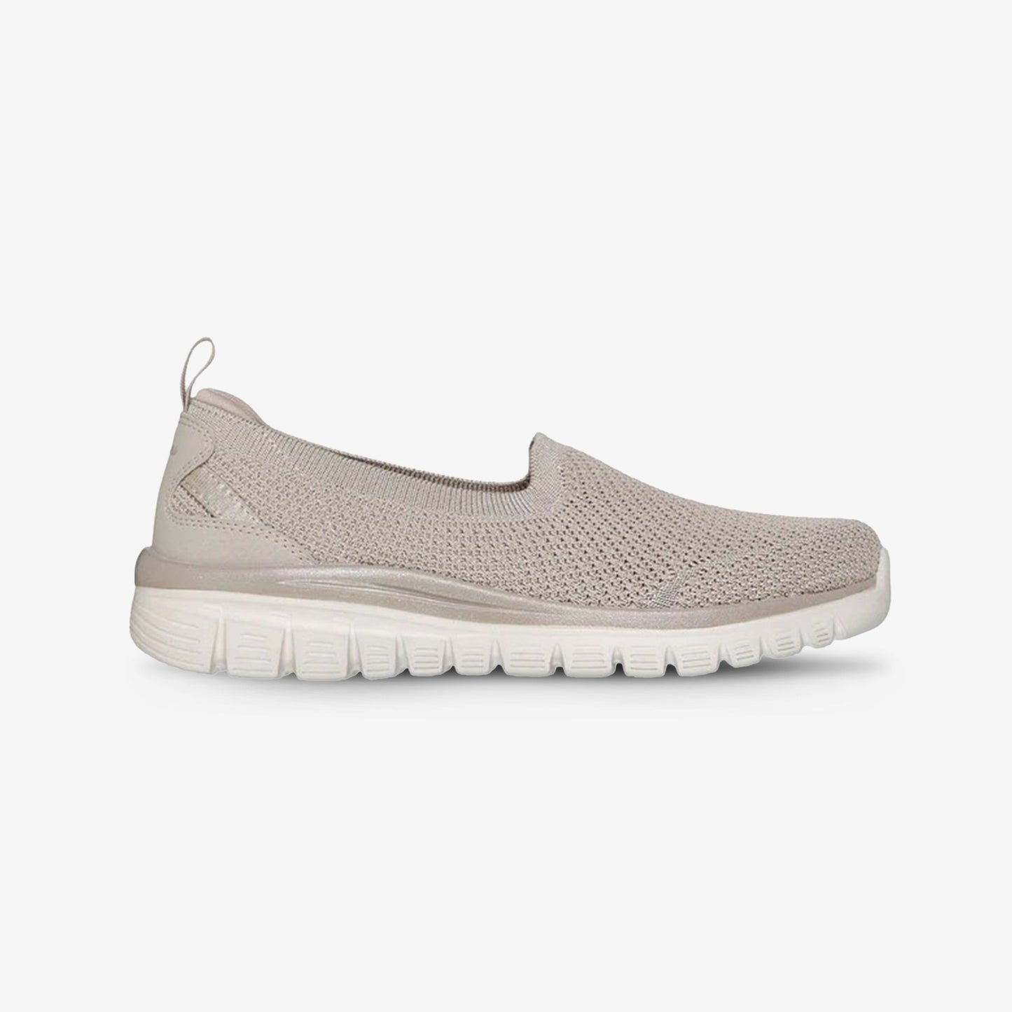 Tenis Skechers Graceful Breezestep Taupe Mujer Beige