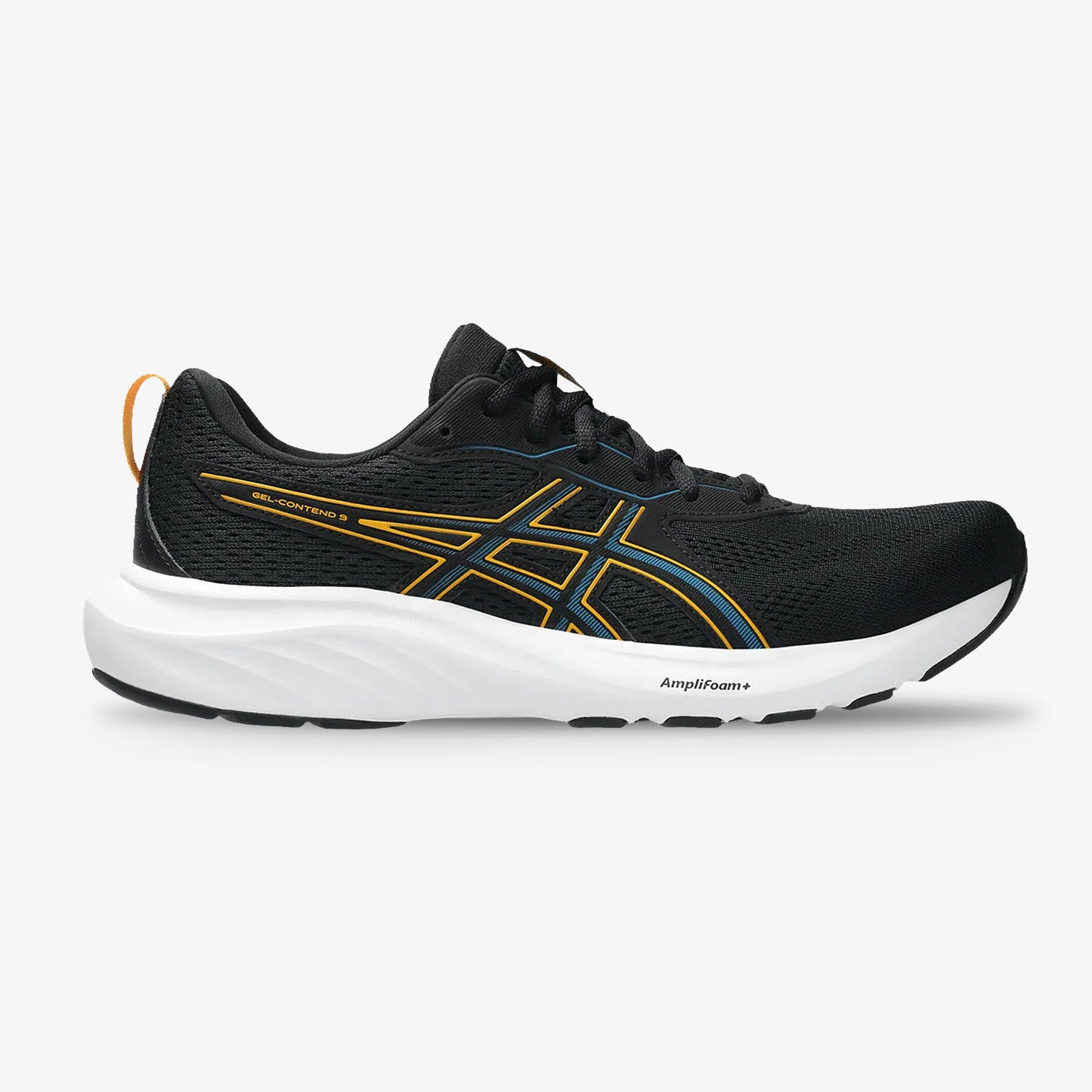 Tenis Asics GE-Contend 9 Hombre Negro Blanco
