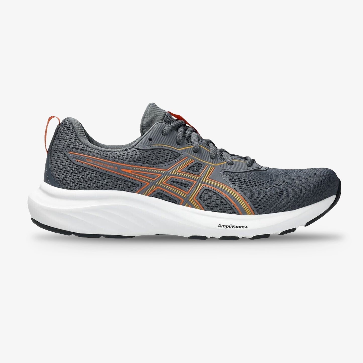 Tenis Asics Gel Contend 9 Hombre Gris Naranja