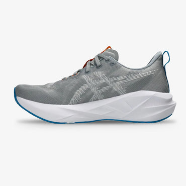 Tenis Asics Novablast 5 Hombre Gris Amarillo