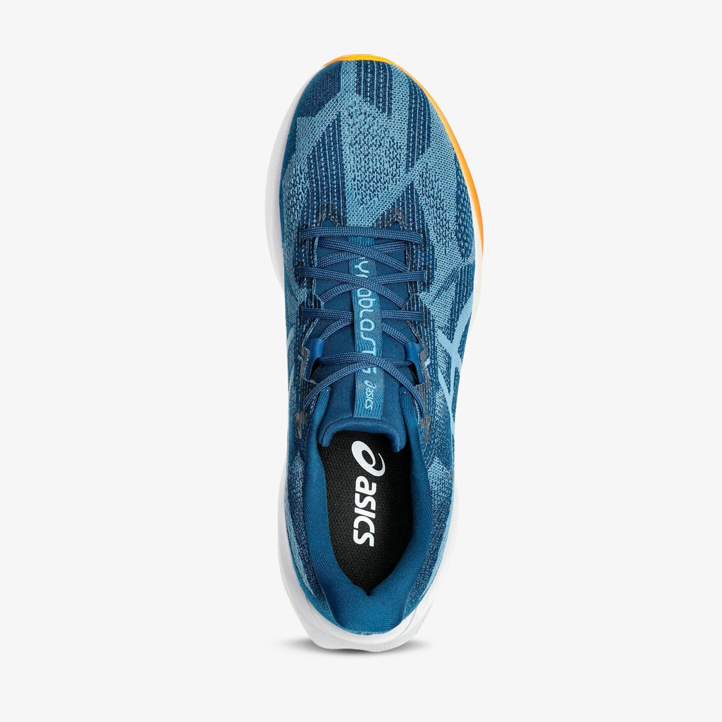 Tenis Asics Dynablast 5 Hombre Azul Blanco Naranja