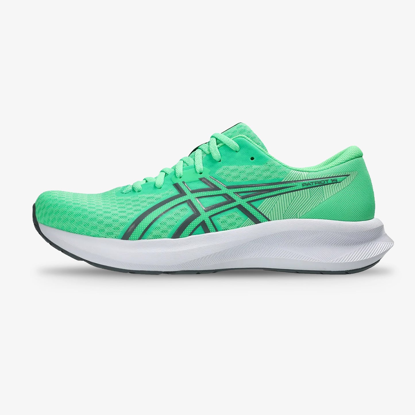 Tenis Asics Patriot 14 Hombre Verde Negro Blanco