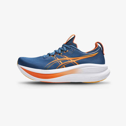 Tenis Asics Gel Nimbus 28 Hombre Azul Naranja