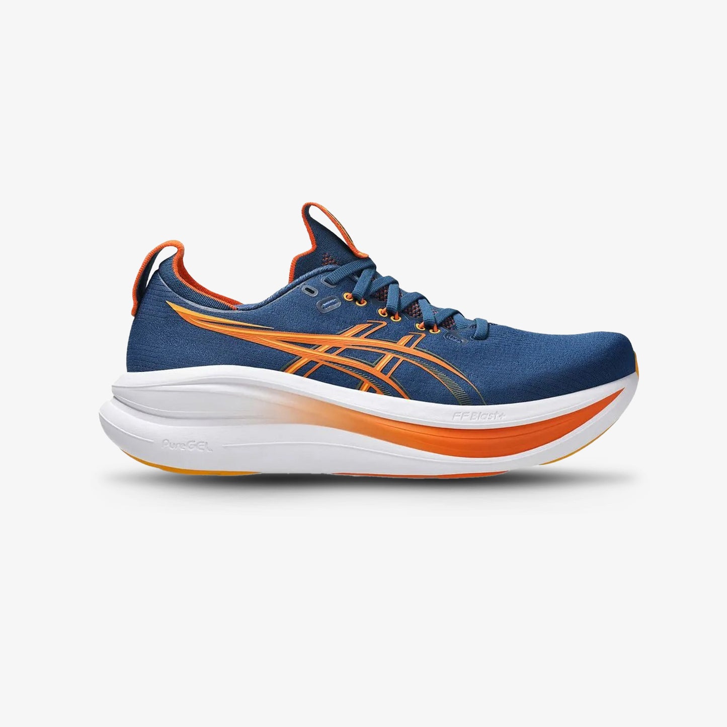 Tenis Asics Gel Nimbus 28 Hombre Azul Naranja