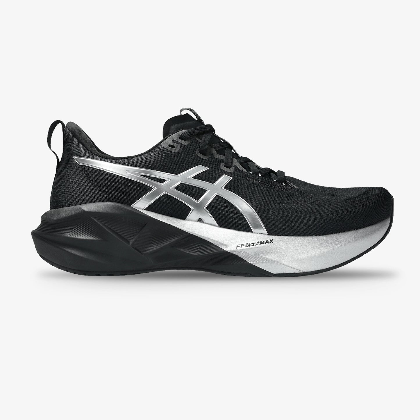 Tenis ASICS Novablast 5 Hombre Platinium Negro