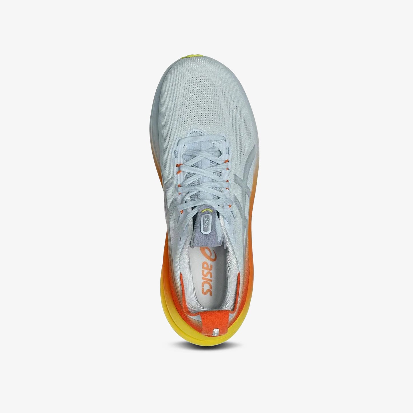 Tenis Asics Gel Nimbus 28 Hombre Gris Naranja