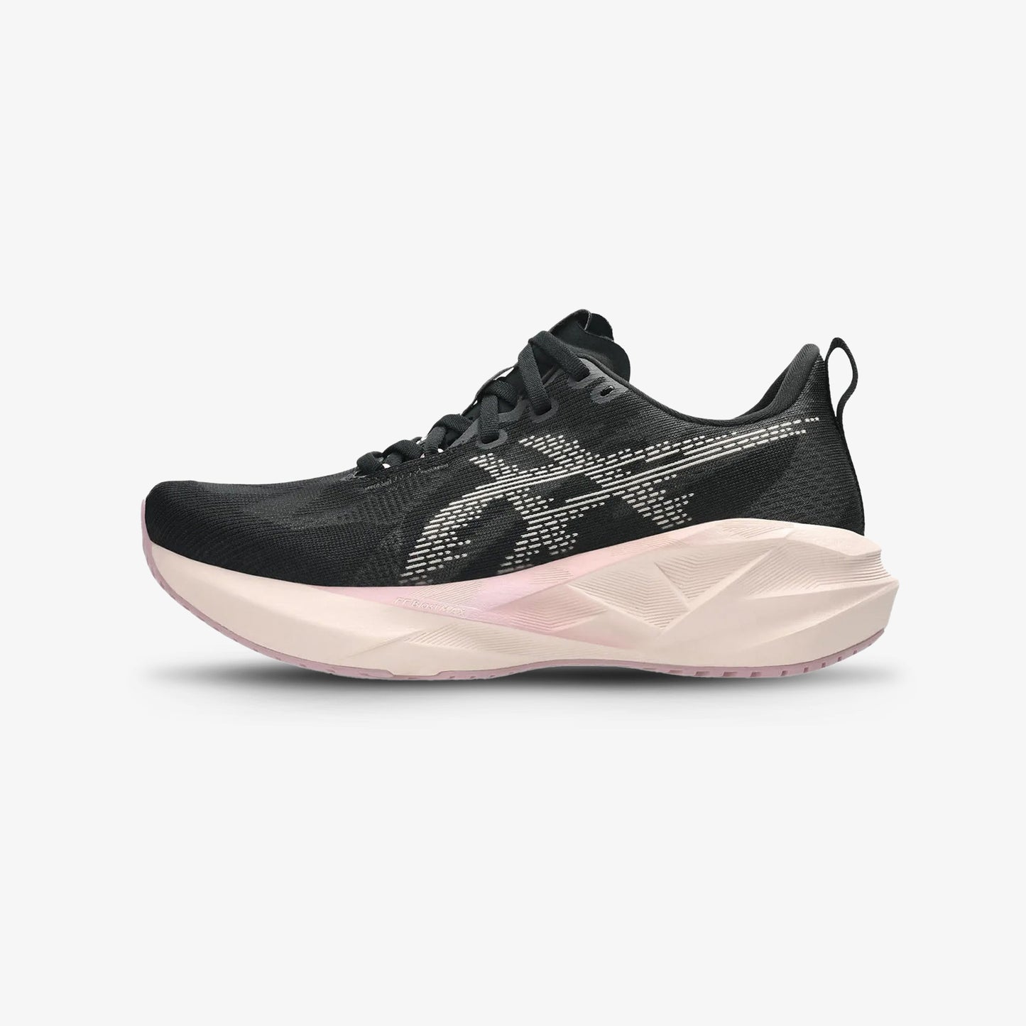 Tenis Asics Novablast 5 Mujer Negro Rosa