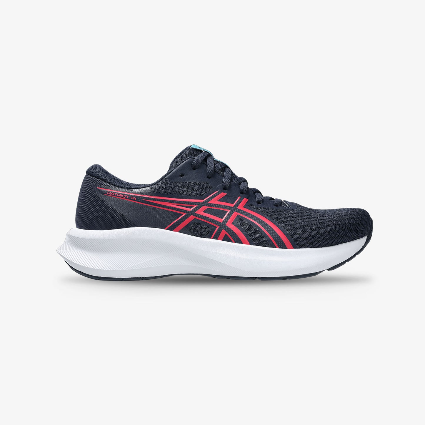 Tenis Asics Patriot 14 Mujer Negro Rojo