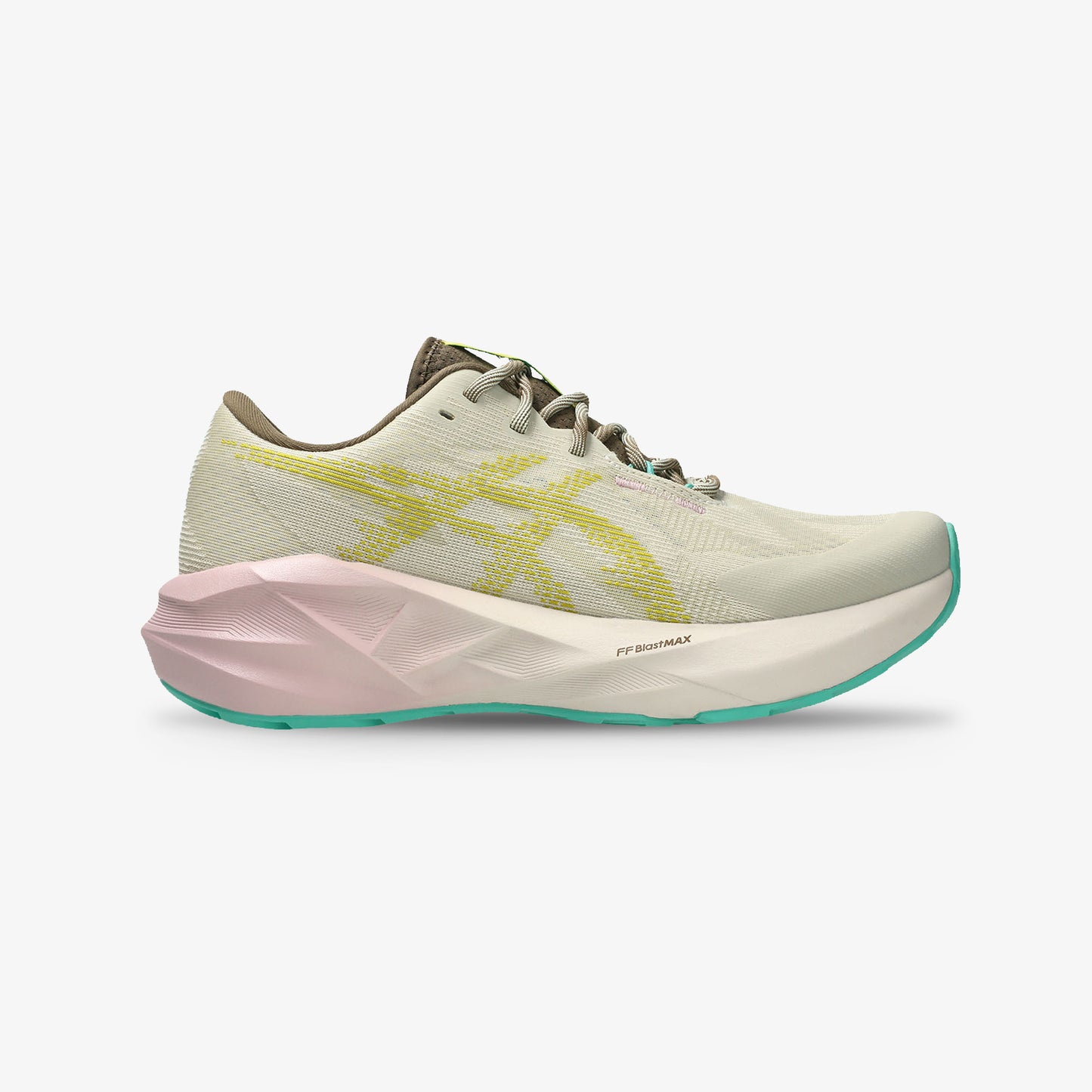 Tenis Asics Novablast 5 Mujer Beige