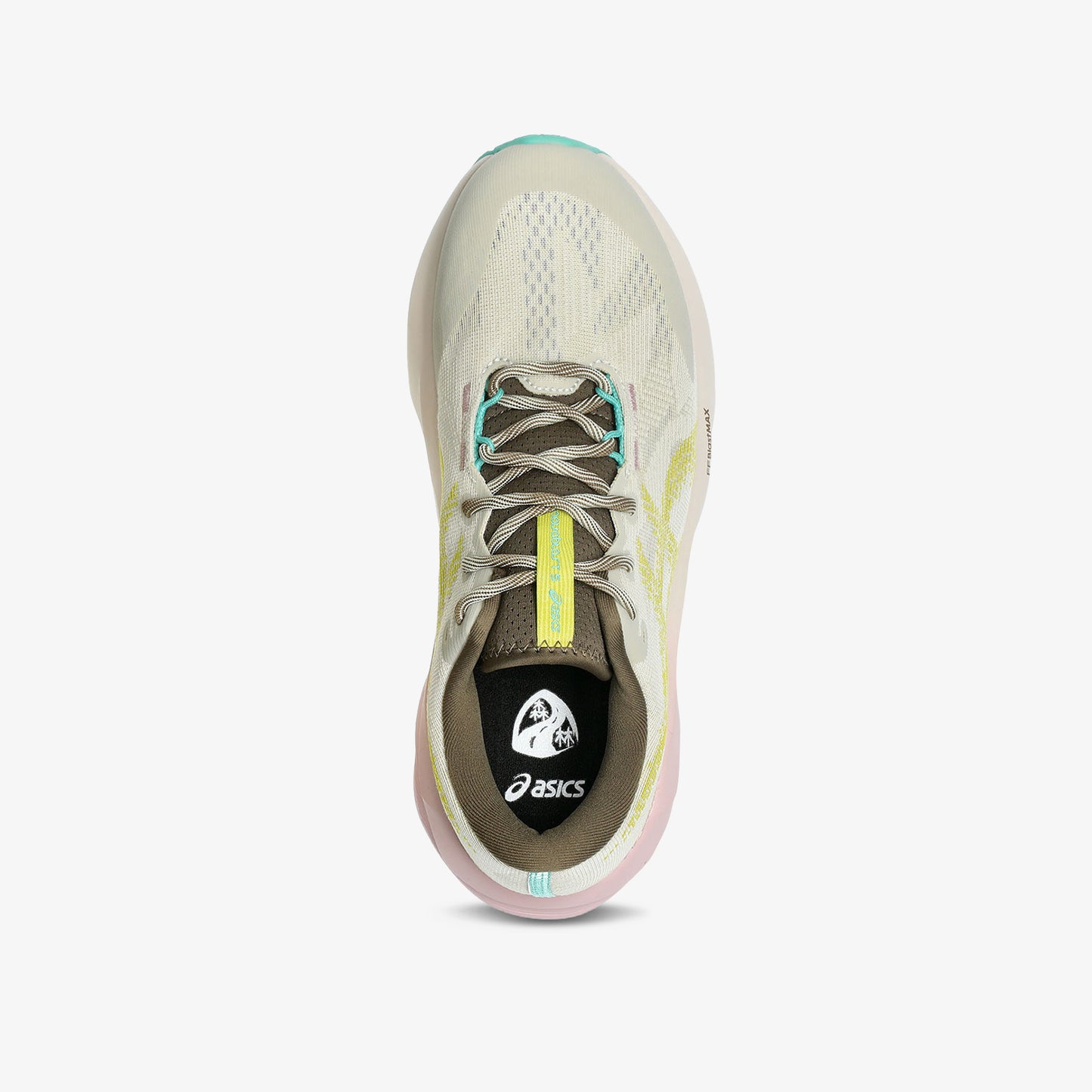 Tenis Asics Novablast 5 Mujer Beige