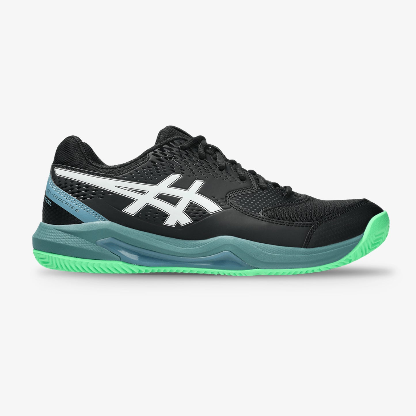 Tenis Asics Gel Dedicate 8 Hombre Negro Verde