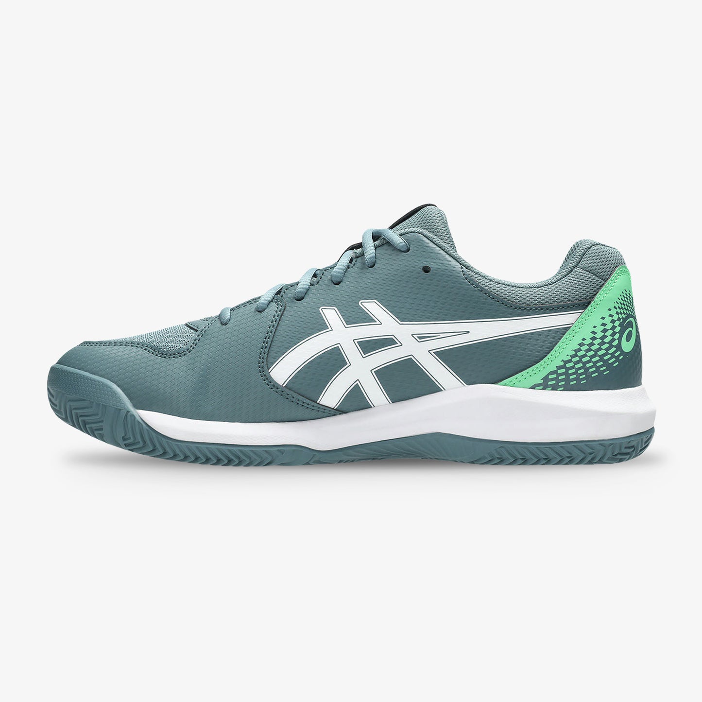 Tenis Asics Gel Dedicate 8 Hombre Azul Verde