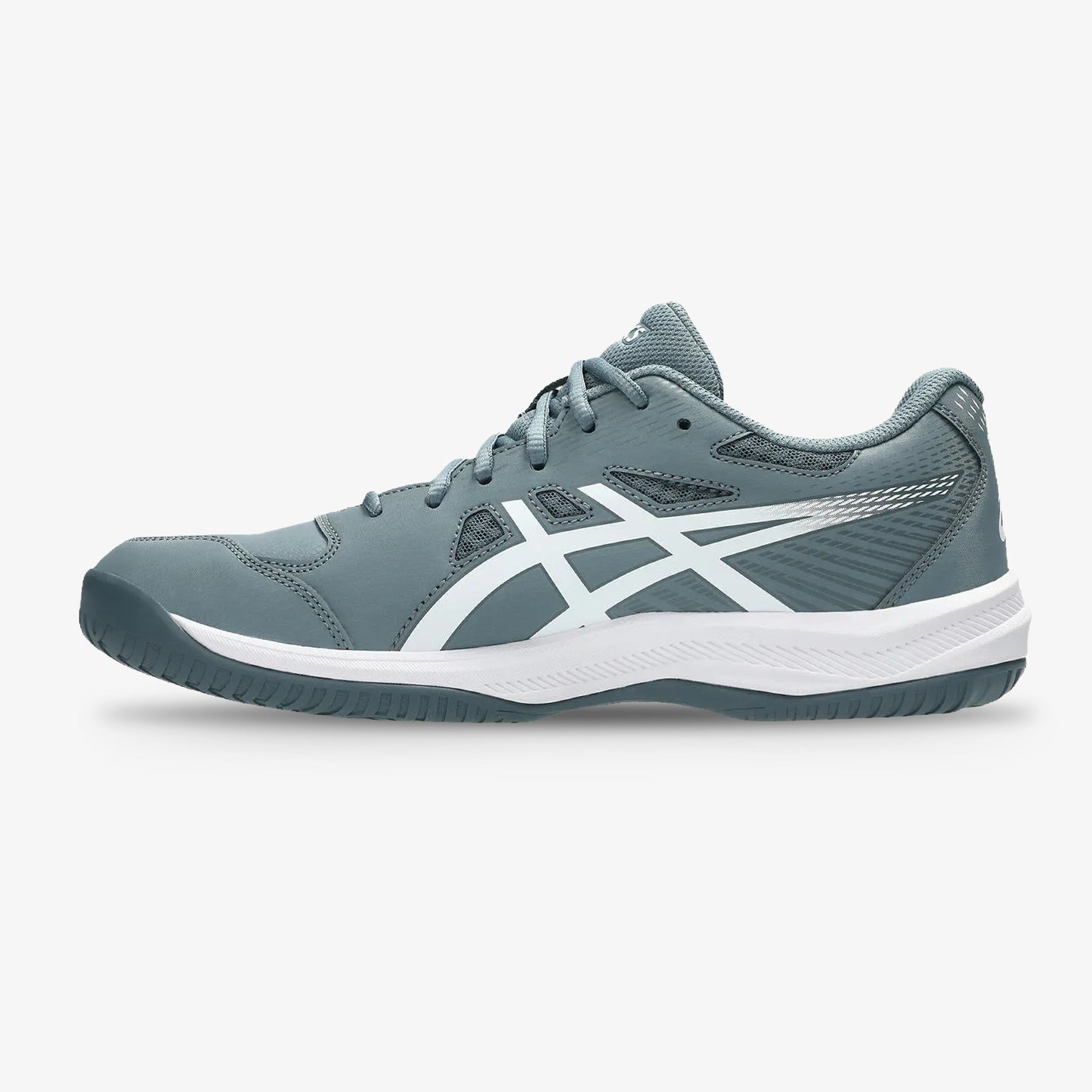 Tenis Asics Court Slide 4 Hombre Azul Blanco