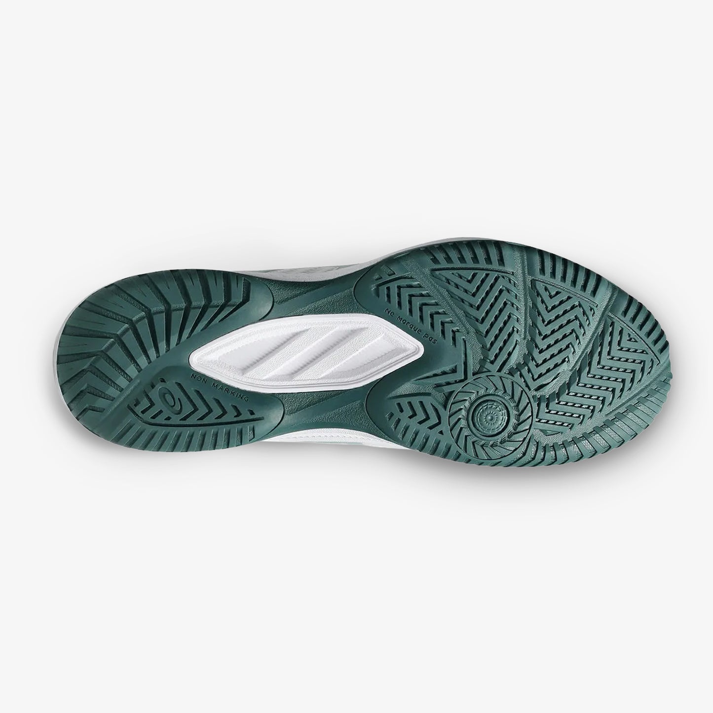 Tenis Asics Court Slide 4 Hombre Blanco Verde