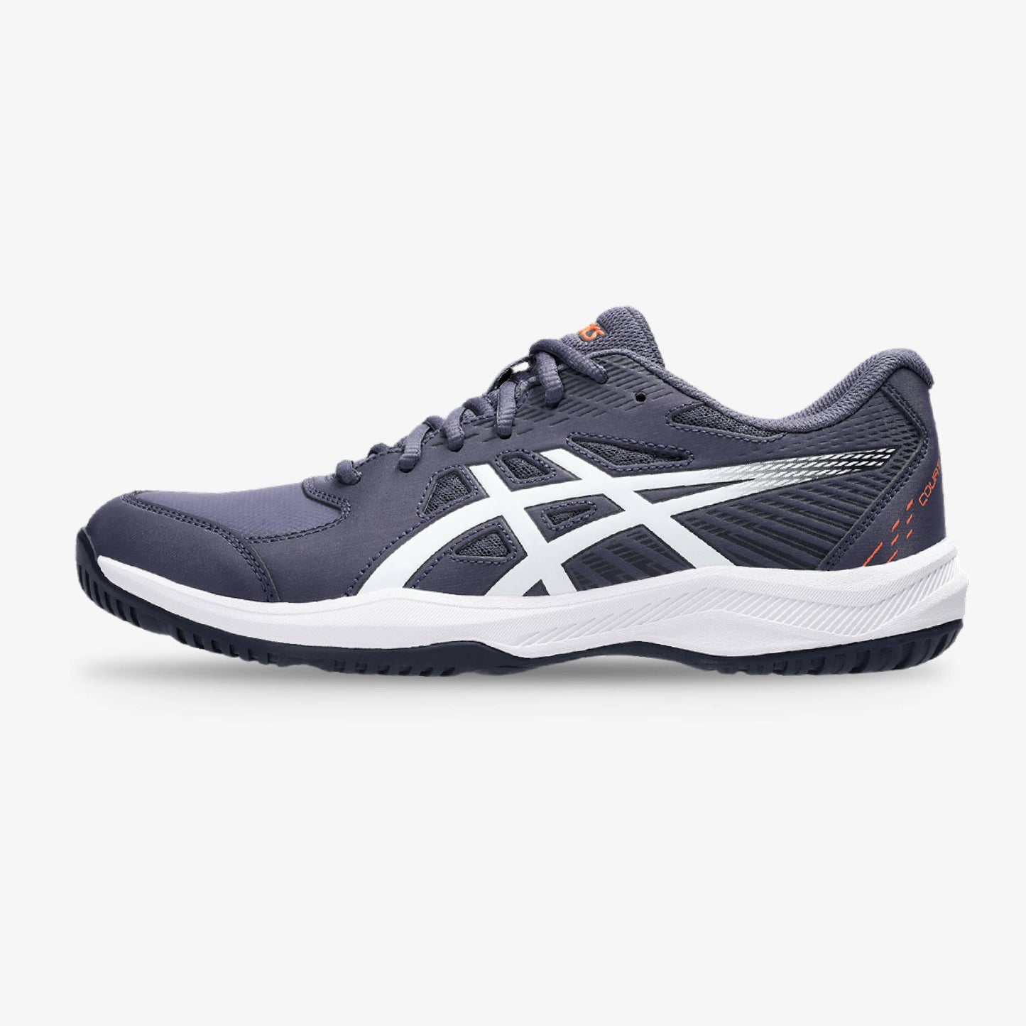 Tenis Asics Court Slide 4 Hombre Azul Blanco