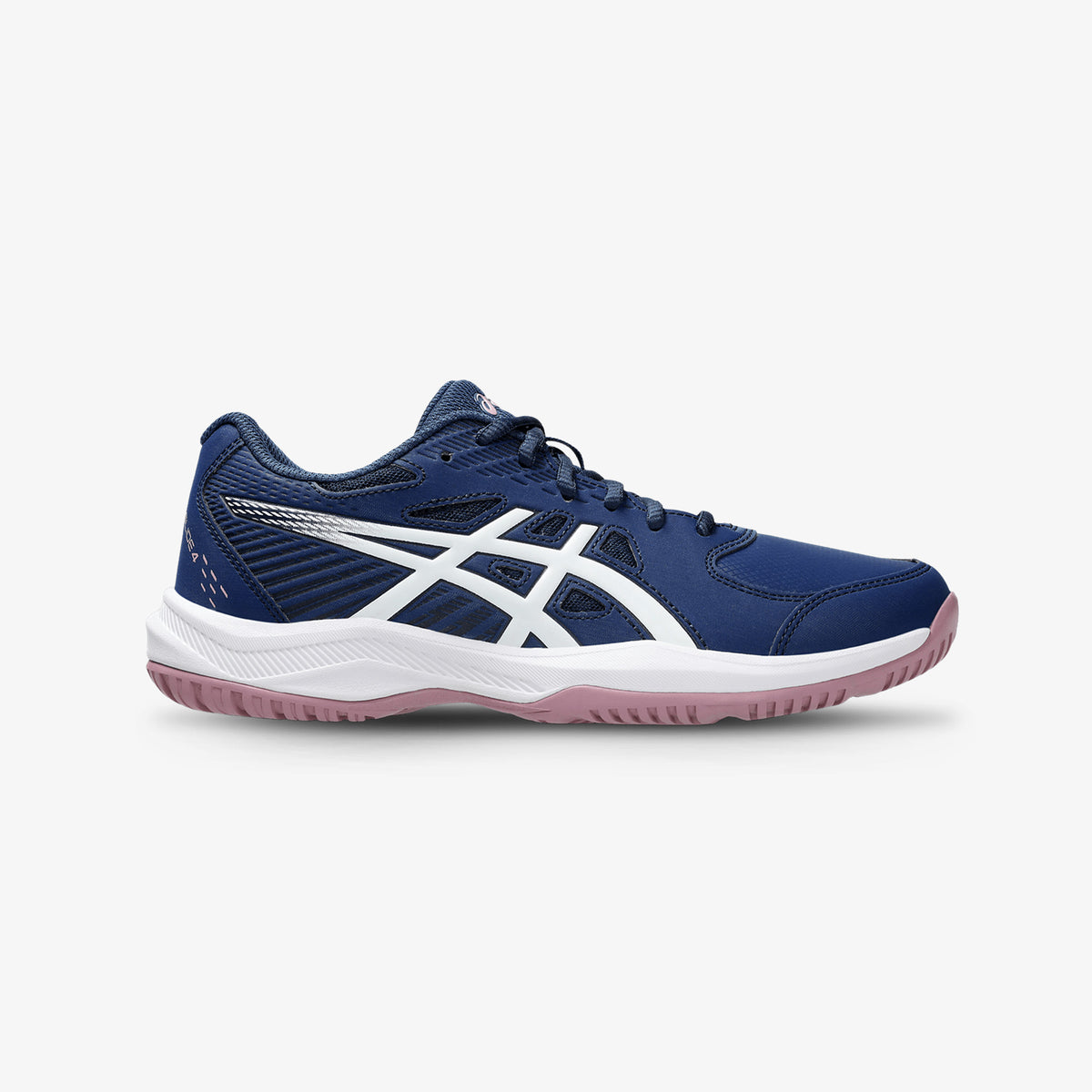 Tenis Asics Court Slide 4 Mujer Azul Blanco