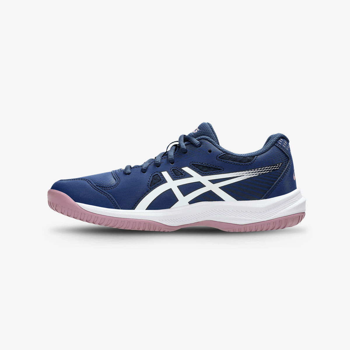 Tenis Asics Court Slide 4 Mujer Azul Blanco