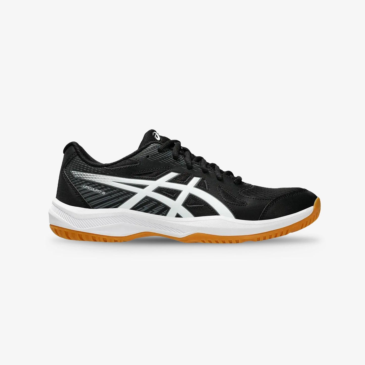 Tenis Asics Upcourt 6 Mujer Negro Blanco
