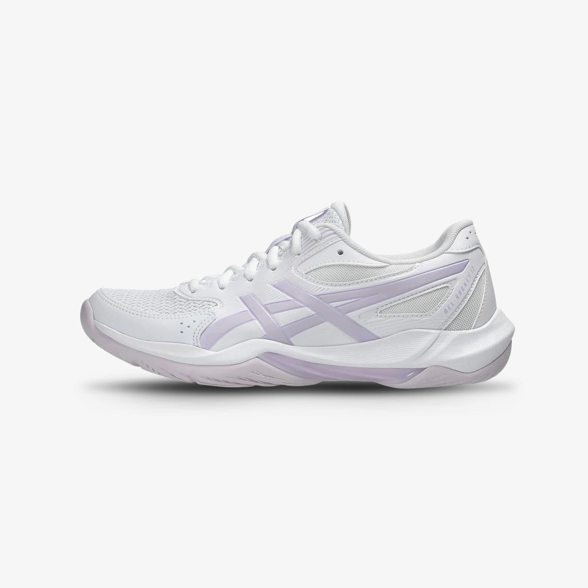 Tenis Asics Gel-Rocket 12 Mujer Blanco Lila