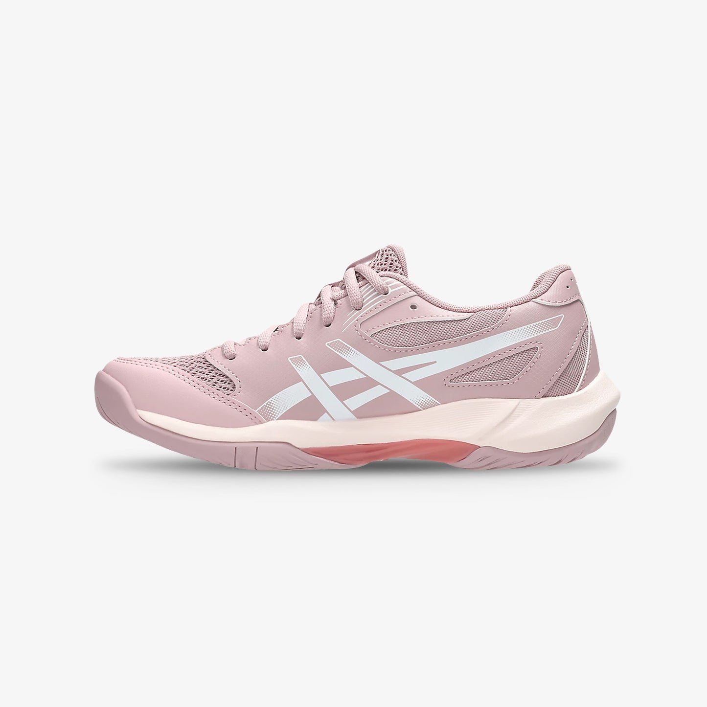 Tenis Asics Gel Rocket 12 Mujer Rosado Blanco