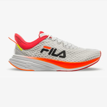 Tenis Fila Racer Curve Hombre Blanco Naranja