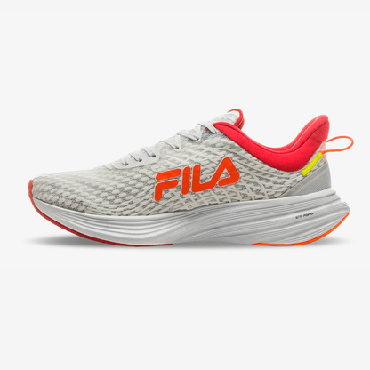 Tenis Fila Racer Curve Hombre Blanco Naranja