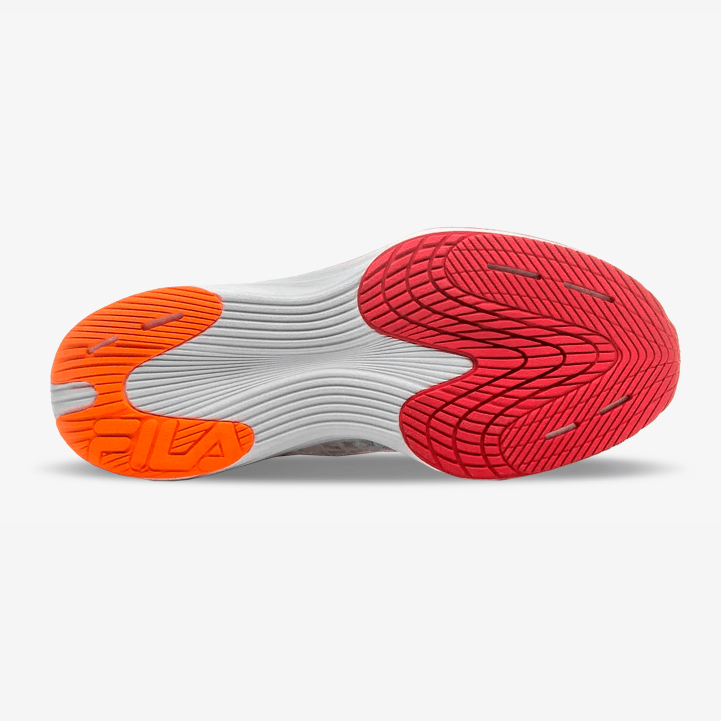 Tenis Fila Racer Curve Hombre Blanco Naranja