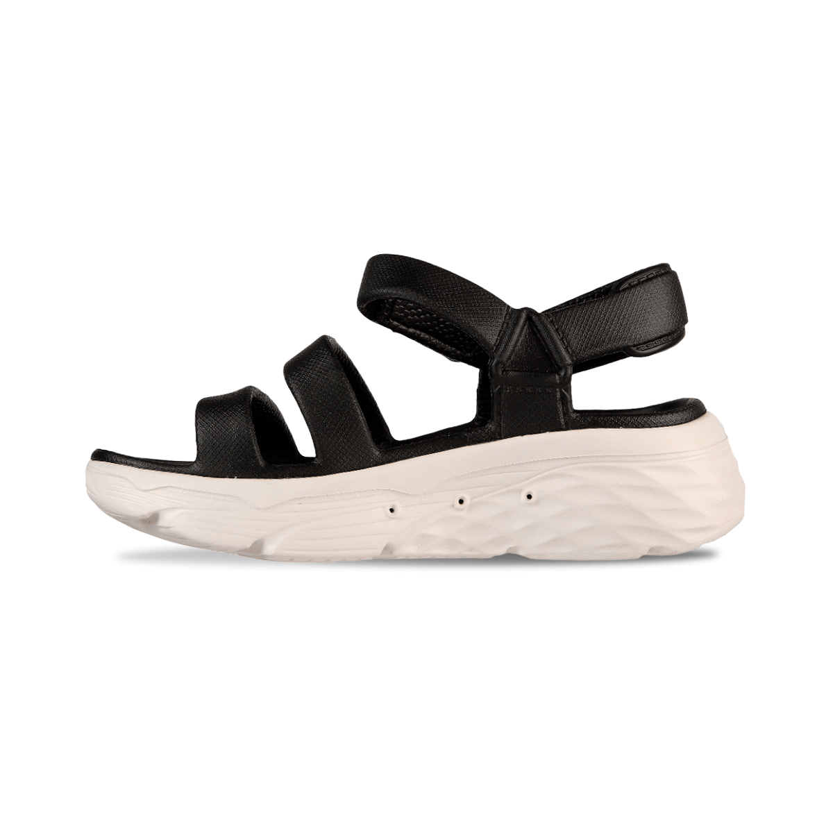 Sandalias Skechers Foamies Max Mujer Negro Blanco
